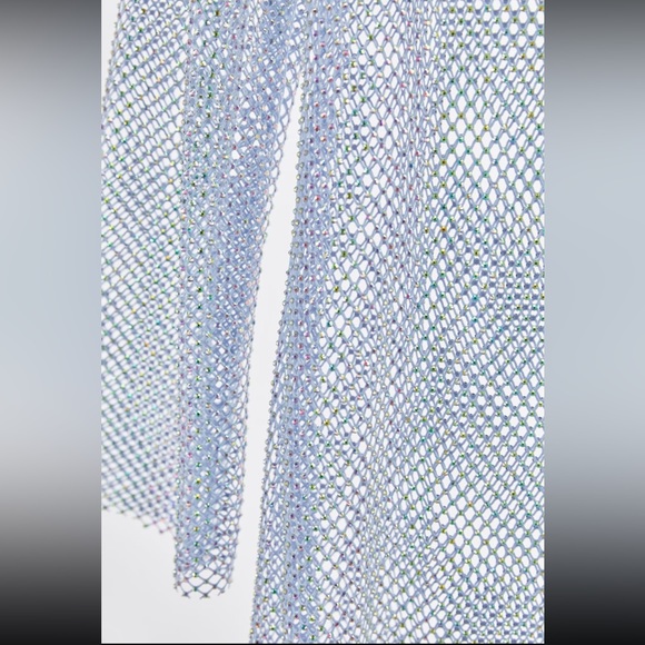 RHINESTONE MESH DRESS - Picture 3 of 10